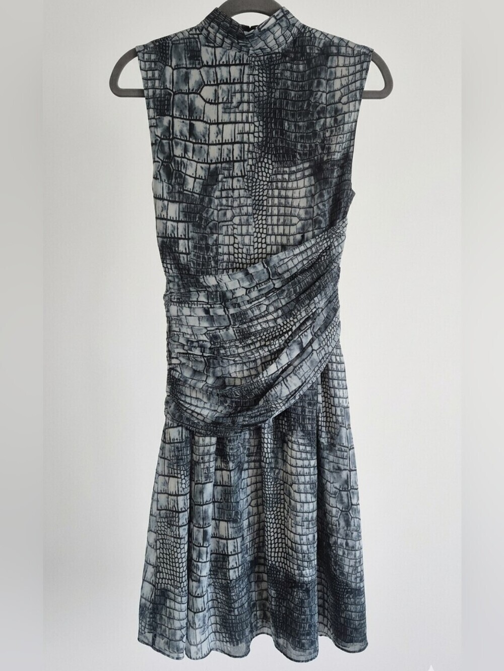 Kenneth Cole New York Faux-Snakeskin Wrap Mini Dress - Picture 3 of 6